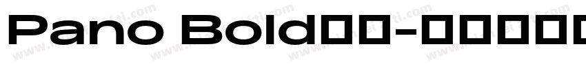 Pano Bold字体字体转换